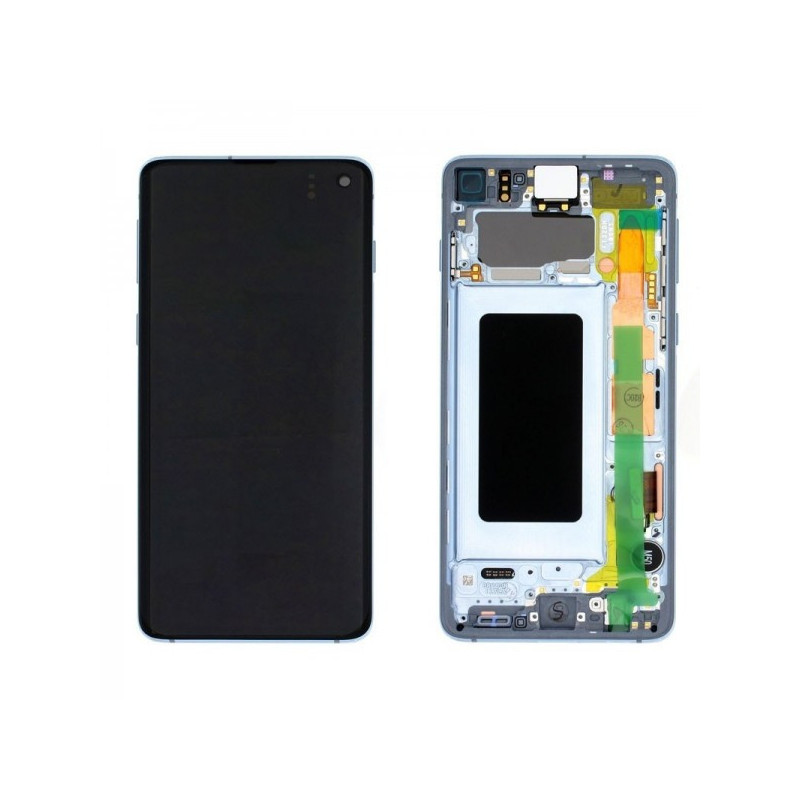 N108 Pantalla Completa Con Marco Original Para Samsung Galaxy S10 / G973F(AZUL)