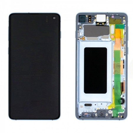 N108 Pantalla Completa Con Marco Original Para Samsung Galaxy S10 / G973F(AZUL)