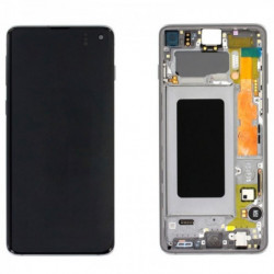 N108 Pantalla Completa Con Marco Original Para Samsung Galaxy S10 / G973F(NEGRO)