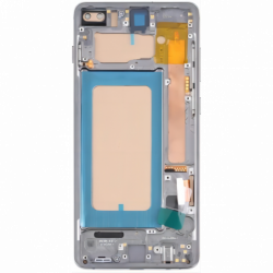 N109 Pantalla Completa Con Marco Original Para Samsung Galaxy S10 Plus / G975F(NEGRO)
