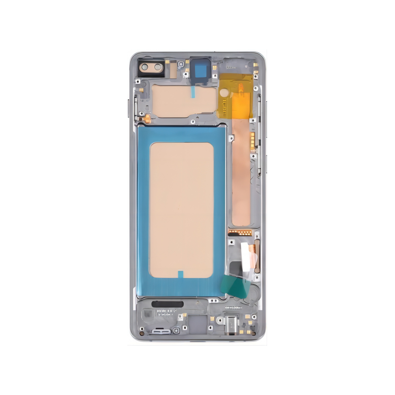 N109 Pantalla Completa Con Marco Original Para Samsung Galaxy S10 Plus / G975F(NEGRO)