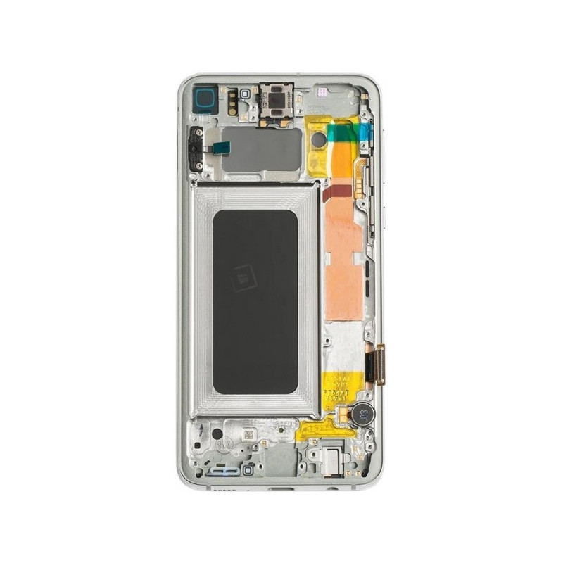 N110 Pantalla Completa Con Marco Original Para Samsung Galaxy S10e / G970F(Blanco)
