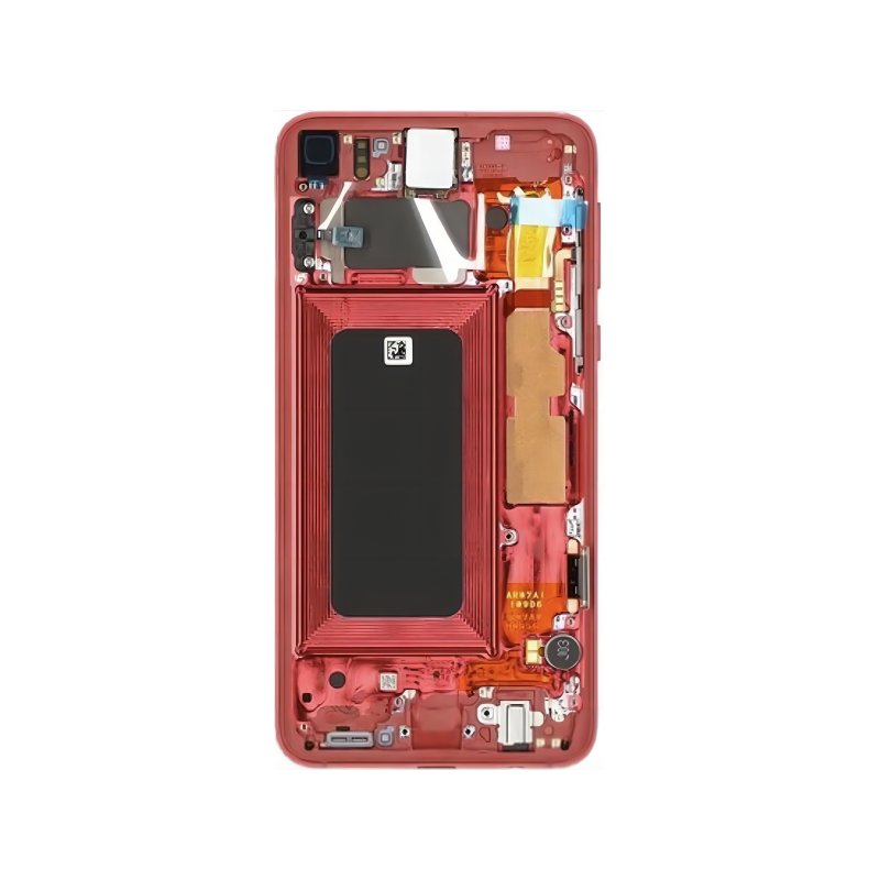 N110 Pantalla Completa Con Marco Original Para Samsung Galaxy S10e / G970F(rojo)