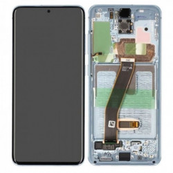 N111 Pantalla Completa Original Con Marco Para Samsung Galaxy S20 G980/G981 (AZUL)