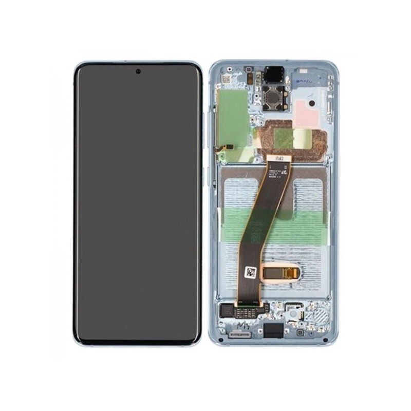 N111 Pantalla Completa Original Con Marco Para Samsung Galaxy S20 G980/G981 (AZUL)