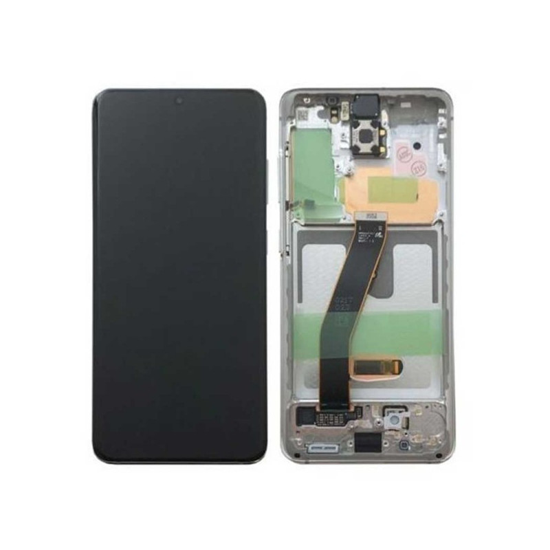 N111 Pantalla Completa Original Con Marco Para Samsung Galaxy S20 G980/G981(BLANCO)