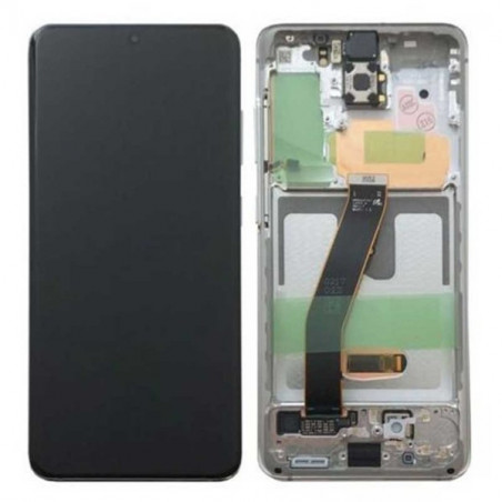 N111 Pantalla Completa Original Con Marco Para Samsung Galaxy S20 G980/G981(BLANCO)