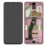 N111 Pantalla Completa Original Con Marco Para Samsung Galaxy S20 G980/G981(VIOLETA/ROSA)