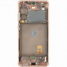 N112 Pantalla Completa ORIGINAL Con Marco Para Samsung Galaxy S20 FE 5G/G781 / S20 FE 4G/G780(NARANJA)