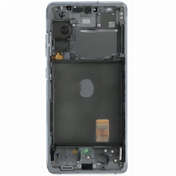 N112 Pantalla Completa ORIGINAL Con Marco Para Samsung Galaxy S20 FE 5G/G781 / S20 FE 4G/G780(PLATA)