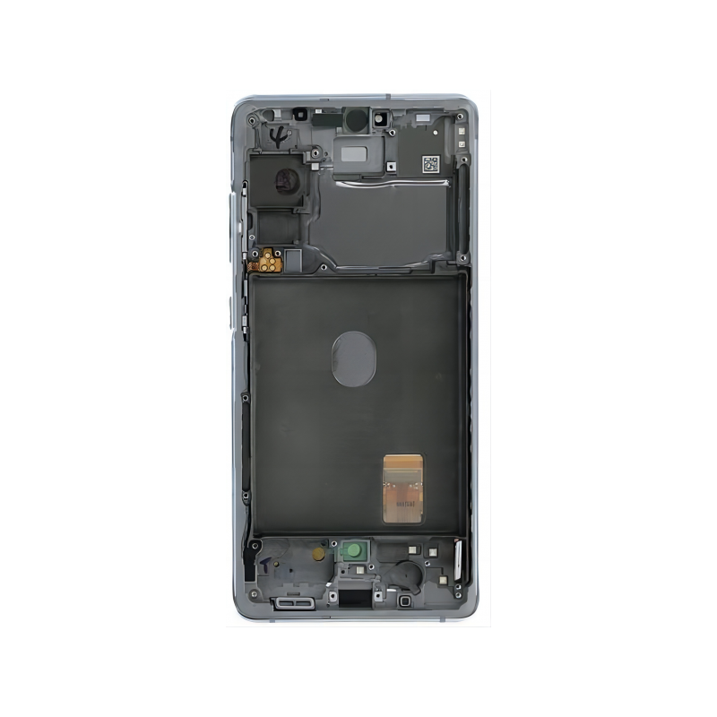 N112 Pantalla Completa ORIGINAL Con Marco Para Samsung Galaxy S20 FE 5G/G781 / S20 FE 4G/G780(PLATA)