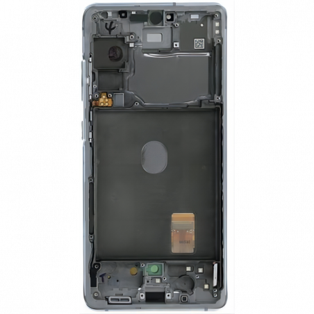 N112 Pantalla Completa ORIGINAL Con Marco Para Samsung Galaxy S20 FE 5G/G781 / S20 FE 4G/G780(PLATA)