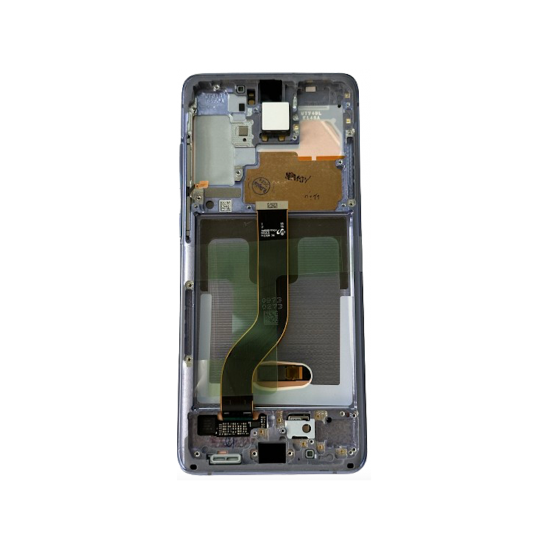 N113 Pantalla Completa Original Con Marco Para Samsung Galaxy S20 Plus 4G/5G G985/G986 (Violeta)