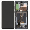 N113 Pantalla Completa Original Con Marco Para Samsung Galaxy S20 Plus 4G/5G G985/G986(negro)