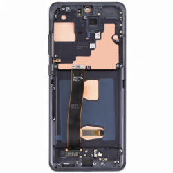 N114 Pantalla Completa ORIGINAL Con Marco Para Samsung Galaxy S20 ULTRA / G988(negro)