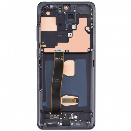 N114 Pantalla Completa ORIGINAL Con Marco Para Samsung Galaxy S20 ULTRA / G988(negro)