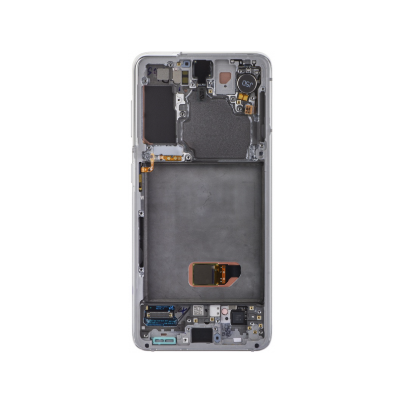 N115 Pantalla Completa Original Para Samsung Galaxy S21 5G / G991F(PLATA)