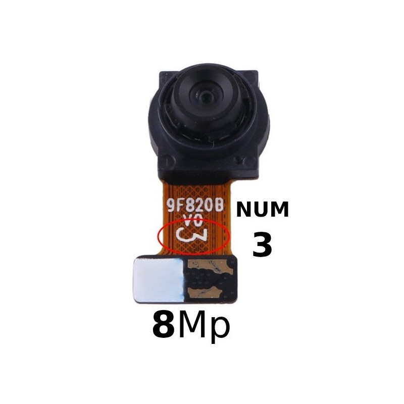 N116 Camara Trasera NUMERO 3 Para Samsung Galaxy A20S / A207 de 8MP
