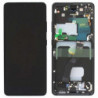 N117 Pantalla Completa Original Para Samsung Galaxy S21 Ultra 5G / G998F(negro)
