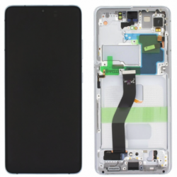 N117 Pantalla Completa Original Para Samsung Galaxy S21 Ultra 5G / G998F(plata)
