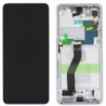 N117 Pantalla Completa Original Para Samsung Galaxy S21 Ultra 5G / G998F(plata)