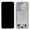 n117.1 Pantalla completa original con marco para Samsung Galaxy S23 S911 (PLATA)