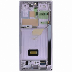 n117.3 Pantalla Completa Original LCD Y Táctil Con Marco para Samsung Galaxy S23 Ultra (2023) S918B - Violeta