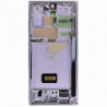 n117.3 Pantalla Completa Original LCD Y Táctil Con Marco para Samsung Galaxy S23 Ultra (2023) S918B - Violeta