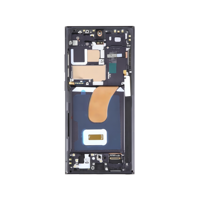 n117.3 Pantalla Completa Original LCD Y Táctil Con Marco para Samsung Galaxy S23 Ultra (2023) S918B – Negro