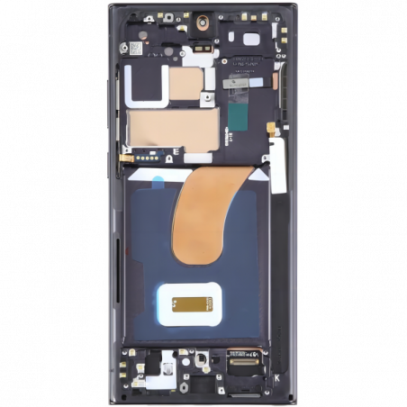 n117.3 Pantalla Completa Original LCD Y Táctil Con Marco para Samsung Galaxy S23 Ultra (2023) S918B – Negro