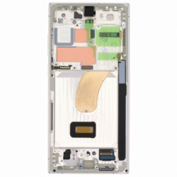 N117.3 Pantalla Completa Original LCD Y Táctil Con Marco Para Samsung Galaxy S23 Ultra (2023) S918B – plata