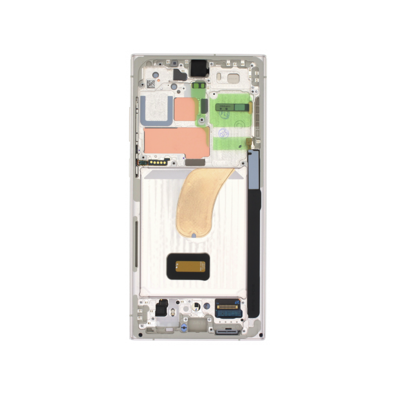 N117.3 Pantalla Completa Original LCD Y Táctil Con Marco Para Samsung Galaxy S23 Ultra (2023) S918B – plata