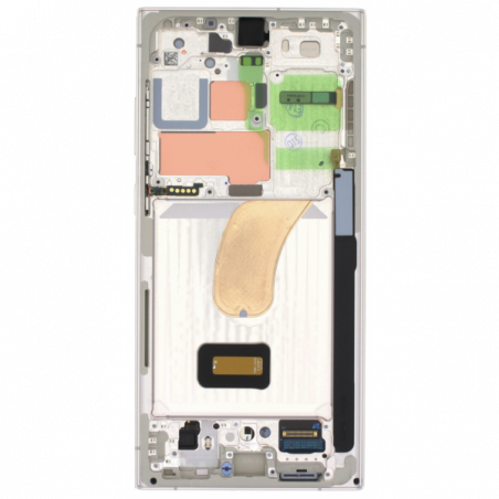 N117.3 Pantalla Completa Original LCD Y Táctil Con Marco Para Samsung Galaxy S23 Ultra (2023) S918B – plata