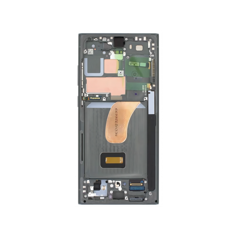 n117.3 Pantalla Completa Original LCD Y Táctil Con Marco para Samsung Galaxy S23 Ultra (2023) S918B – Verde