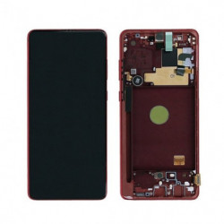 N123 Pantalla Completa Con Marco Original Para SAMSUNG GALAXY NOTE 10 LITE / N770F*ROJO*