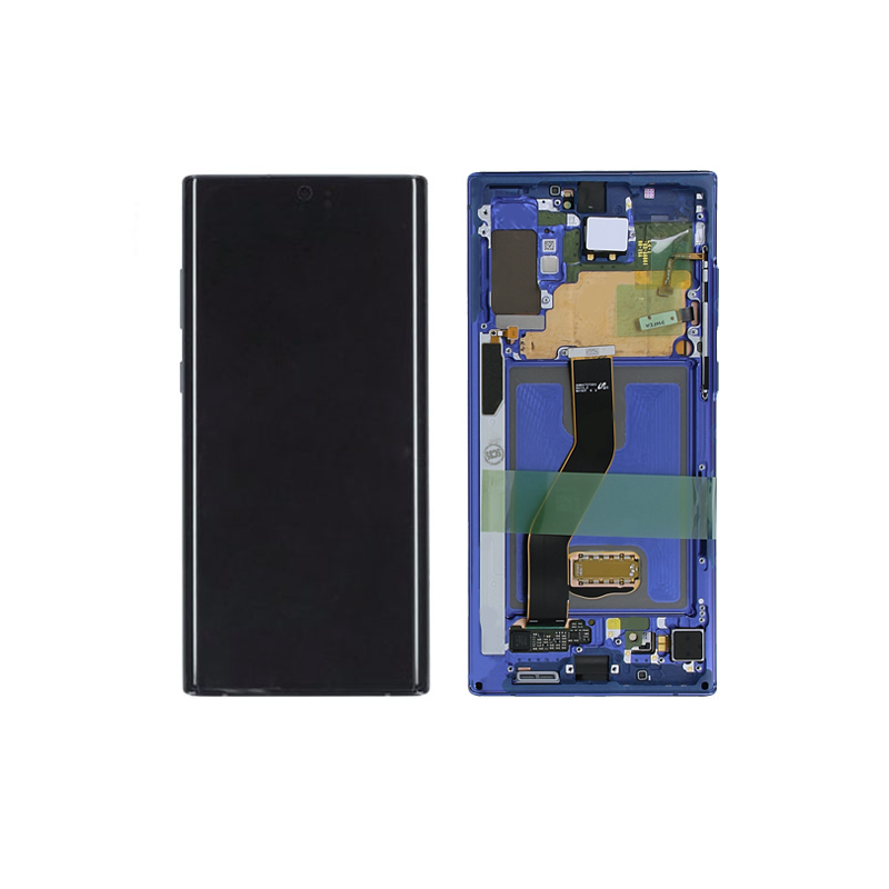 N124 Pantalla Completa Con Marco Original Para SAMSUNG GALAXY NOTE 10 Plus  5G/ N975F *AZUL*