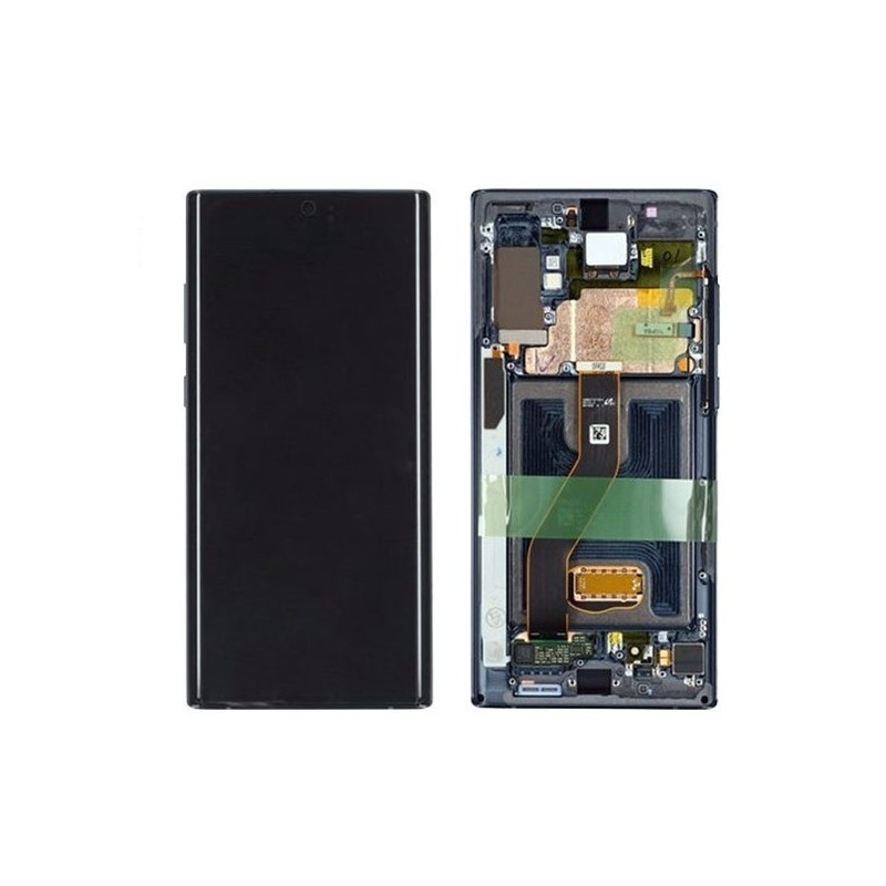 N124 Pantalla Completa Con Marco Original Para SAMSUNG GALAXY NOTE 10 Plus  5G/ N975F *NEGRO*