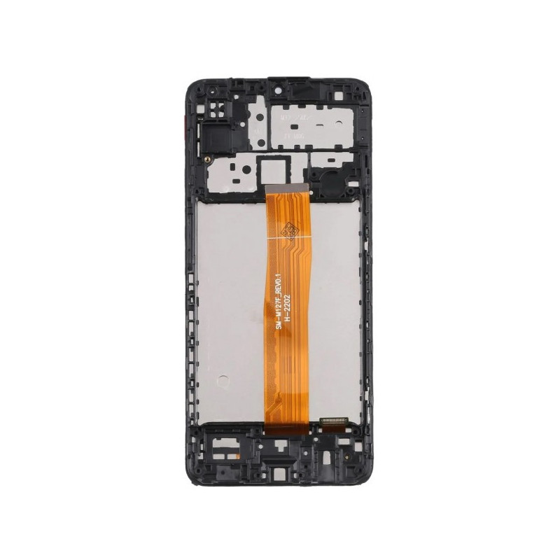 N128 Pantalla Completa Con Marco Para Samsung Galaxy M12 / M127 (NEGRO)