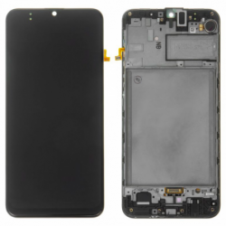 N131 Pantalla Completa Original Con Marco Para Samsung Galaxy M30S / M307 / M21 / M215 (NEGRO)