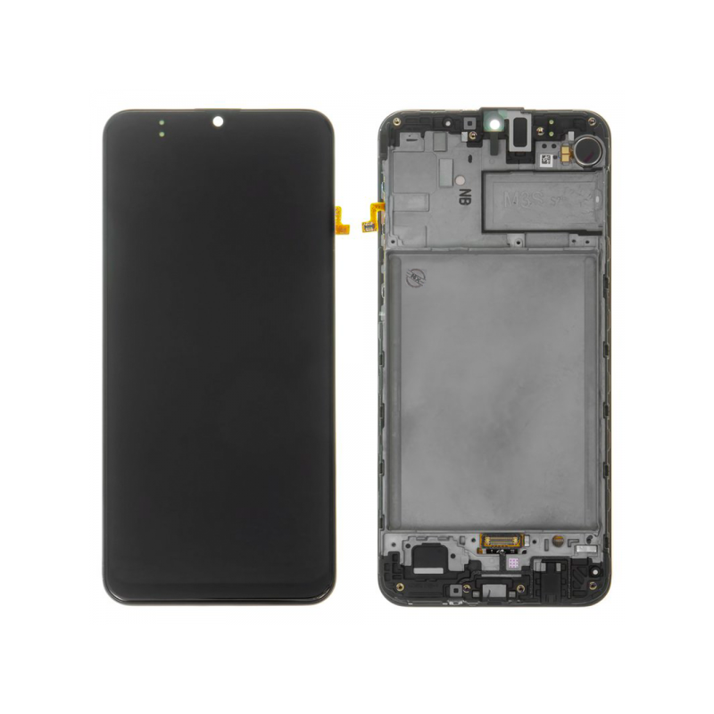 N131 Pantalla Completa Original Con Marco Para Samsung Galaxy M30S / M307 / M21 / M215 (NEGRO)