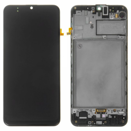 N131 Pantalla Completa Original Con Marco Para Samsung Galaxy M30S / M307 / M21 / M215 (NEGRO)