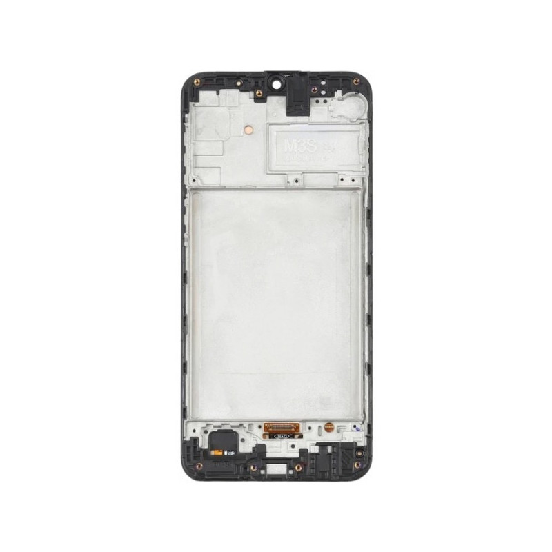 N132 Pantalla Original Con Marco Para Samsung Galaxy M31 / M315 /m21s 2020 (NEGRO)