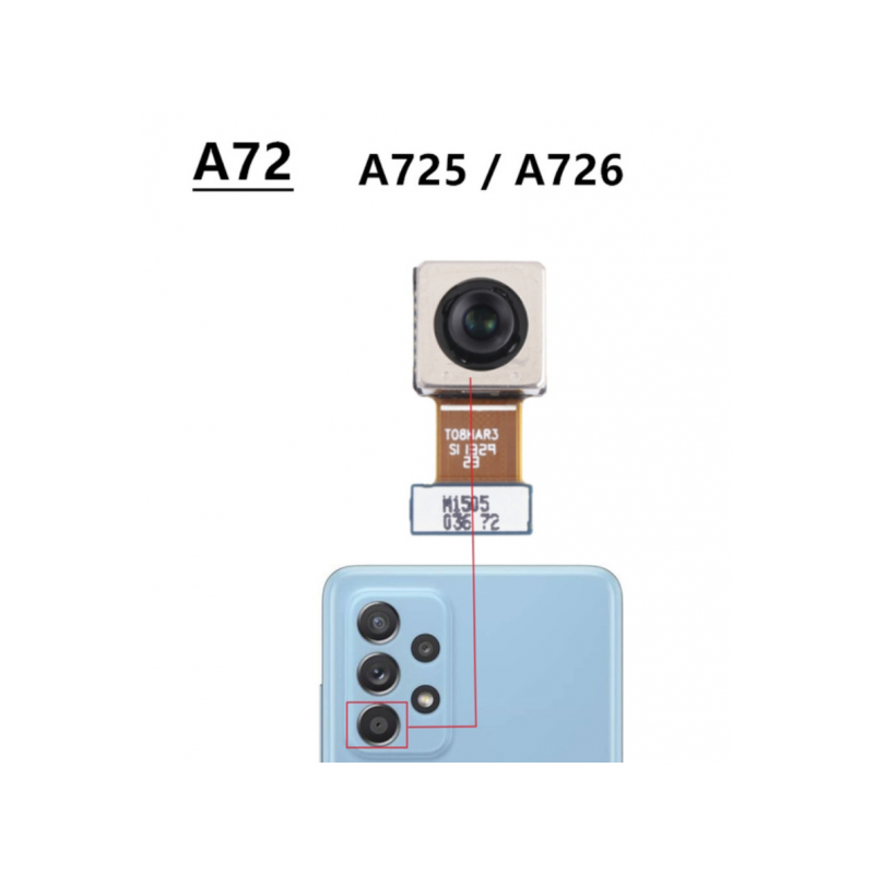 n137 n3 Cámara Teleobjetivo para Galaxy Samsung Galaxy A72 / A72 5G