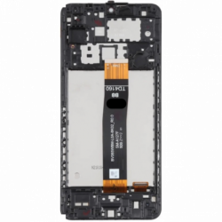 N140 Pantalla Completa con Marco Para Samsung Galaxy A12 2021 / A127 (NEGRO) Premium CDOT