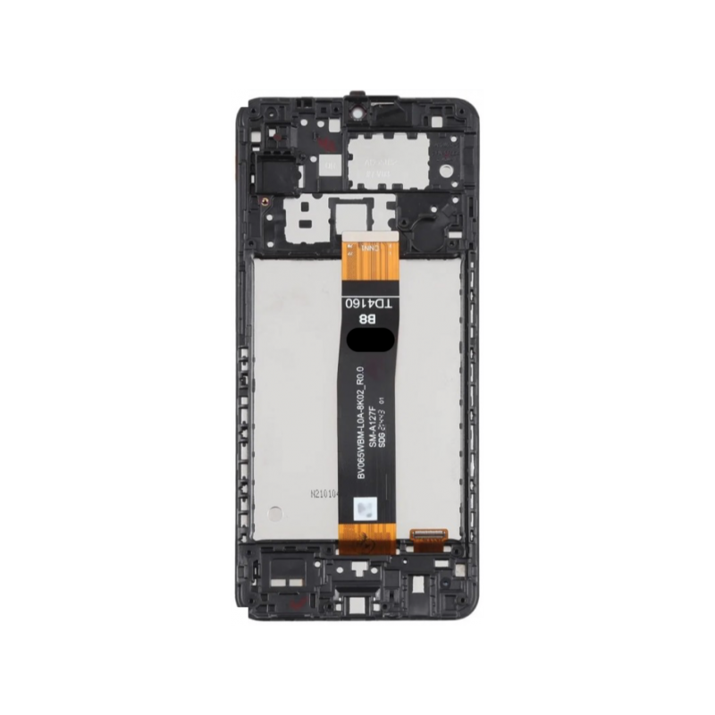 N140 Pantalla Completa con Marco Para Samsung Galaxy A12 2021 / A127 (NEGRO) Premium CDOT