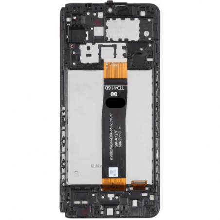 N140 Pantalla Completa con Marco Para Samsung Galaxy A12 2021 / A127 (NEGRO) Premium CDOT