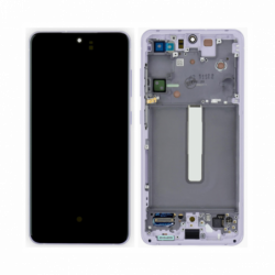 n159 Pantalla Completa LCD Y Táctil Original Con Marco para Samsung Galaxy S21 FE 5G G990B (VIOLETA)