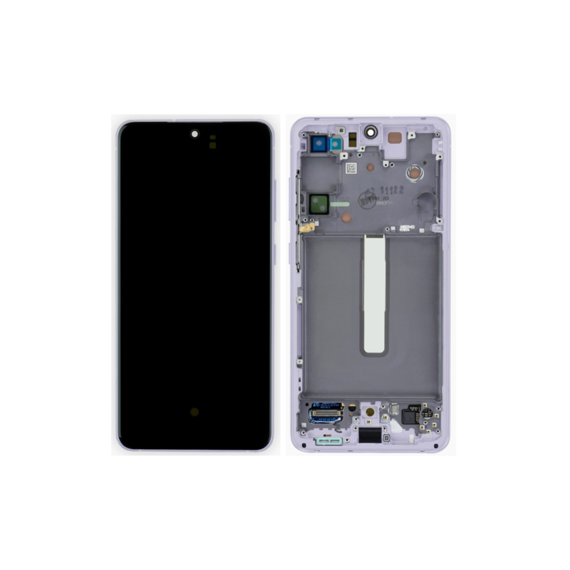 n159 Pantalla Completa LCD Y Táctil Original Con Marco para Samsung Galaxy S21 FE 5G G990B (VIOLETA)