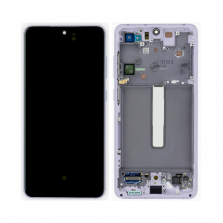 n159 Pantalla Completa LCD Y Táctil Original Con Marco para Samsung Galaxy S21 FE 5G G990B (VIOLETA)