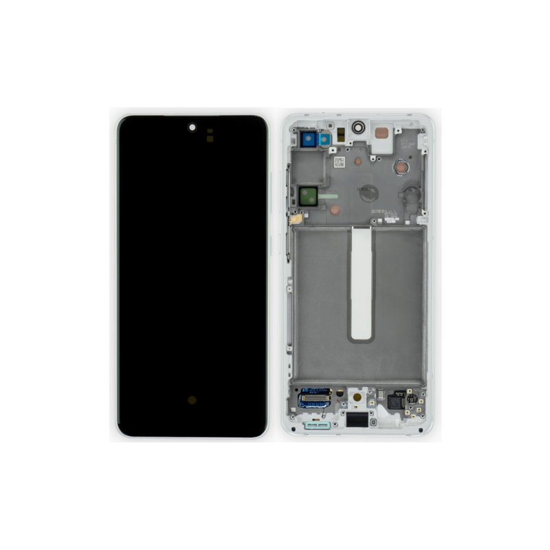 n159 Pantalla Completa LCD Y Táctil Original Con Marco para Samsung Galaxy S21 FE 5G G990B(BLANCO)